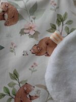 Citrouille et Mirabelle, créations artisanales pour bébés et enfants - Bavoir éponge bébé ours et souris