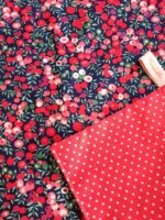 serviette-maternelle-fleurs-liberty-rouge